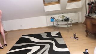 3 girls Gym at Home Sports Slow Sensual Dances in Sexy Lingerie - 3 image