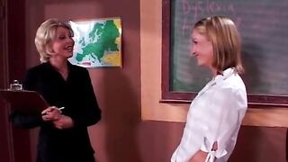 Blonde bitch licked by horny MILF - 2 image