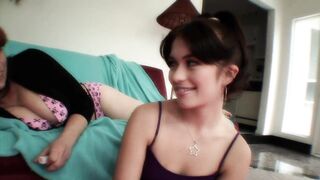 Mature redhead shows inexperienced hottie how to please her - 2 image