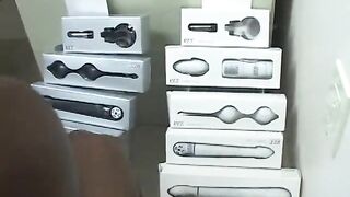 Black girl is against the wall showing off her ass - 15 image