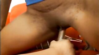 Hot teen Sapphists lick their wet cunts on the couch - 14 image