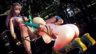 ELVEN SEX IN THE FOREST THICKET | 3D Hentai - 2 image
