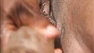 Black lesbo girls are fucking together on the billiard table - 11 image