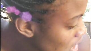 Ebony chicks are doing each other's pussies with dildos - 11 image