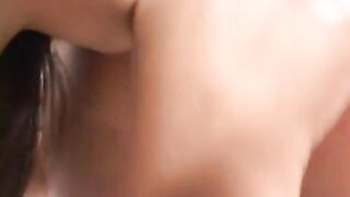 Lusty brunettes with amazing breasts threesome with strapons - 3 image