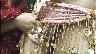 Wild bellydancers with great tits do scissoring with toy - 2 image