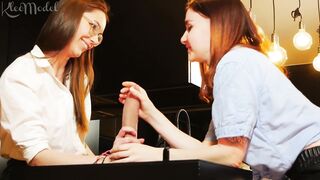 My first lesbian sex with a tutor. Kleomodel and ChihuahuaSU - 3 image