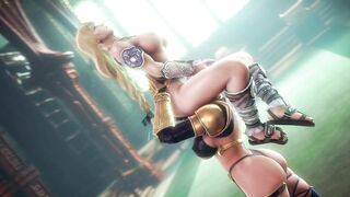 Ivy Valentine and Sophitia Alexandra lesbian sex - Soulcalibur (noname55)