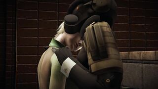 MGS 4: Blonde girl Octopus vs Girl Soldier / caress & those things - 4 image