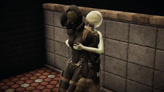 MGS 4: Blonde girl Octopus vs Girl Soldier / caress & those things - 6 image