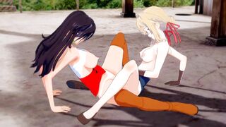 Violet Evergarden x Cattleya Baudelaire - Lesbian Scissoring - 10 image