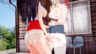 Violet Evergarden x Cattleya Baudelaire - Lesbian Scissoring - 7 image