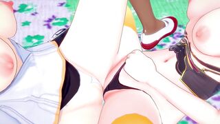 Super Robot Wars 30 Az licks Ruri's pussy 3D HENTAI - 11 image