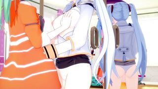 Super Robot Wars 30 Az licks Ruri's pussy 3D HENTAI - 4 image