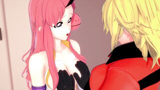 Super Robot Wars 30 Lacus and Cagali lesbian play 3D HENTAI - 4 image