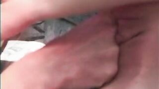 Blonde and brunette sluts get horny while sunbathing and fuck each other by the pool - 7 image