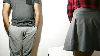 Sister Billo Rani  has surprise gift for her brother on Christmas Hot & sexy suck his balls empty in Hindi audio - 5 image