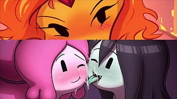 Adventure Time Porn Lesbian - Princess Bubblegum, Marceline & Flame Princess - Adventure Time  [Compilation] watch online