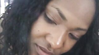 Two couples of lesbo negresses are lickng each other's shaved cunts - 4 image