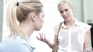 Car Adventure for 2 Lesbian in Heat! - 2 image