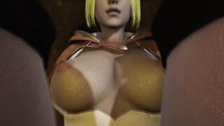 Mikasa throws herself kissing Annie wildly touch tits/cunnilingus/ cumming - 14 image