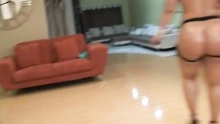 Two hot sexual ebony lesbians are fucking one another with dildo - 5 image