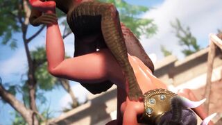 Lesbian Dragon Girl tail fucks Dragon Girl - 11 image