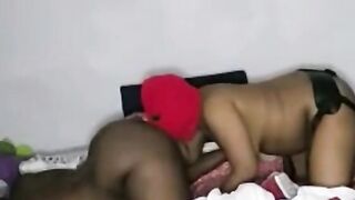 Masked couple fucking and sucking - 15 image