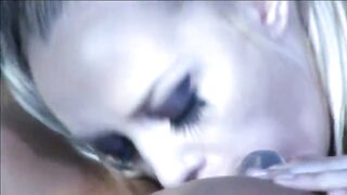 Hot blonde licks pussy and gets her face fucked with a strap-on - 11 image