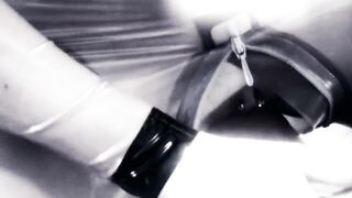 Slutty blonde tied up in a threesome to submit to her - 8 image