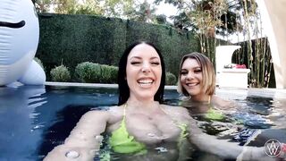 ANGELA WHITE - Gabbie Carter and Angela Fuck Each Other in the Jacuzzi - 2 image