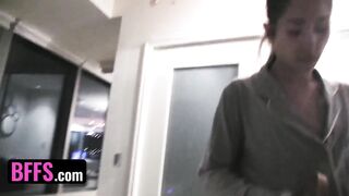 BFFS - Naughty Besties Finger Fucked And Drilled With Strap-on Dildo On Pajama Party - 4 image