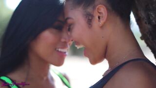 Asian Lesbo Ember Snow Seduces Ebony Teen Michelle Anderson