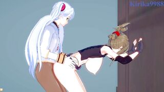 Chitose Kisaragi and Ruri Hoshino have intense futanari sex - SRW V & Nadesico Hentai - 8 image