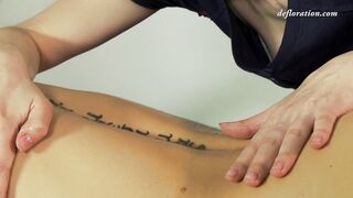 Nicole Birdman gets her hot oily virgin massage - 9 image