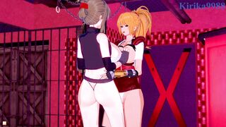 Chitose Kisaragi and Excellen Browning have an intense lesbian play - SRW V & IMPACT Hentai - 6 image