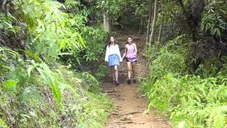 inexperienced girls getting nude in nature - 2 image