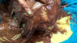 Hot babes having fun with cake - 12 image