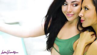 Skinny Milana Ricci and Whitney Wright Tremble From Orgasms