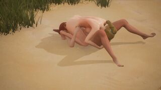 Jungle Life Lesbian Day 3 Evening Catch New Girl EP8 (69, Tribbing, Pussy Licking) - 13 image