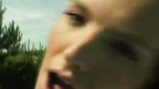 Lesbians have fun with a dildo at pool party - 4 image