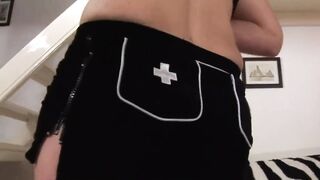 Blonde milf gets her pussy spread by her friend's arm and - 3 image