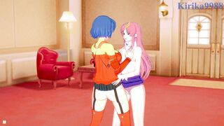 Kusuha Mizuha and Lacus Clyne have an intense lesbian play - SRW Alpha & Gundam SEED Hentai - 4 image