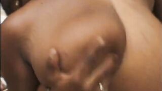 Big sex toy loving black BBW lesbians suck and fuck each others' wet slits - 10 image