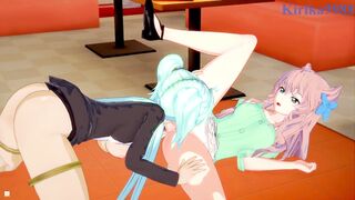 Maria Cadenzavna Eve and Cagliostro engage in intense lesbian play - Symphogear Hentai - 11 image