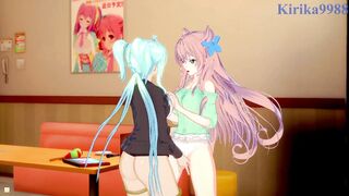 Maria Cadenzavna Eve and Cagliostro engage in intense lesbian play - Symphogear Hentai - 5 image