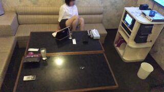 Woman masturbating after singing enthusiastically - 2 image