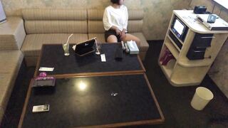 Woman masturbating after singing enthusiastically - 5 image