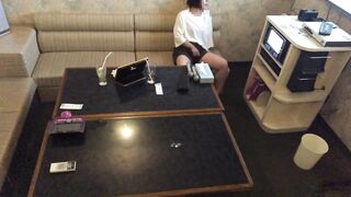 Woman masturbating after singing enthusiastically - 6 image