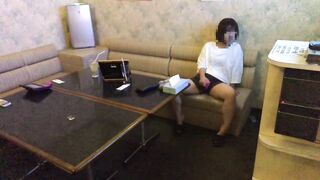 Woman masturbating after singing enthusiastically - 8 image